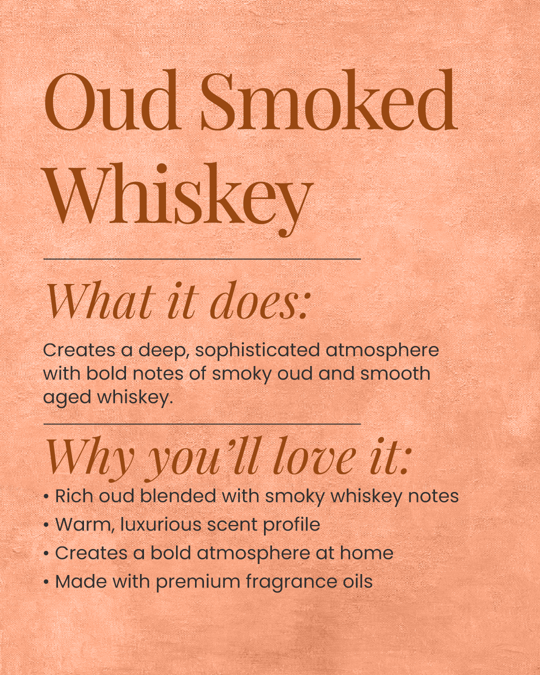 Oud Smoked Whiskey