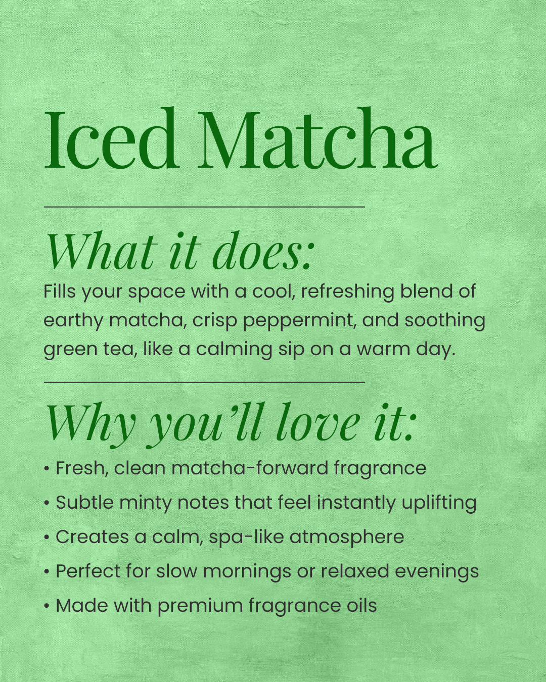 Iced Matcha